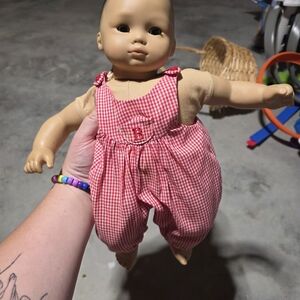 Red Gingham Doll Outfit